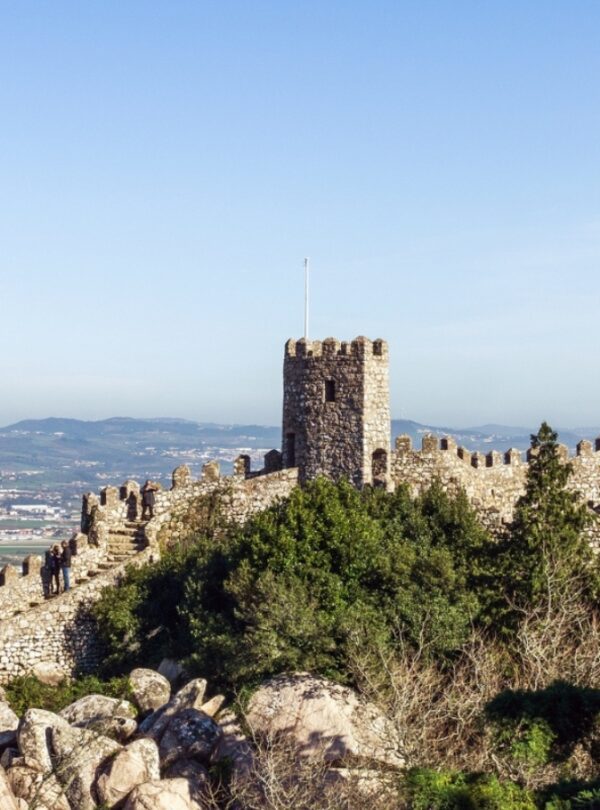 Stone walls and scenic views from the Moorish Castle in Sintra – Discover Portugal's History and Live the Legend! | PORTUGALTRIPGUIDES