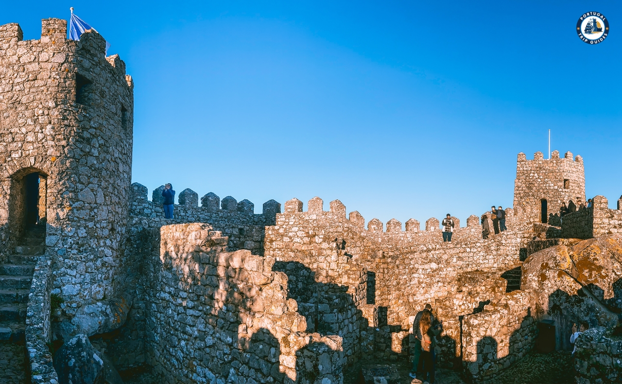 Ancient Moorish Castle in Sintra offering panoramic views of the mountains and Atlantic Ocean – Explore with PORTUGALTRIPGUIDES