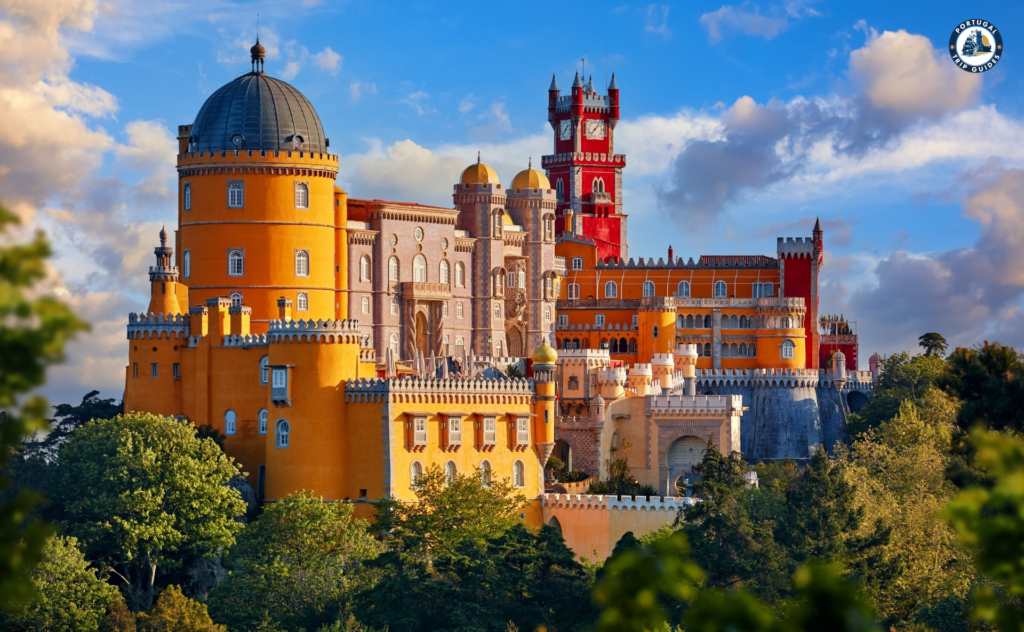 Colorful towers and architecture of Pena Palace in Sintra – Discover Portugal's History and Live the Legend! | PORTUGALTRIPGUIDES