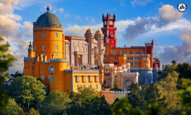 Colorful towers and architecture of Pena Palace in Sintra – Discover Portugal's History and Live the Legend! | PORTUGALTRIPGUIDES
