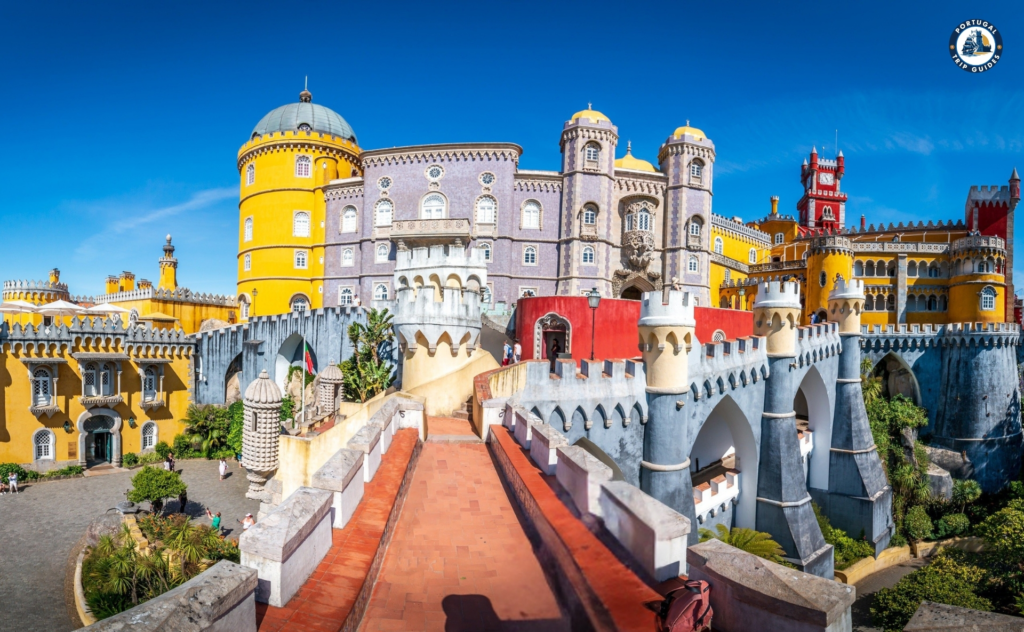 Colorful towers and architecture of Pena Palace in Sintra – Discover Portugal's History and Live the Legend! | PORTUGALTRIPGUIDES