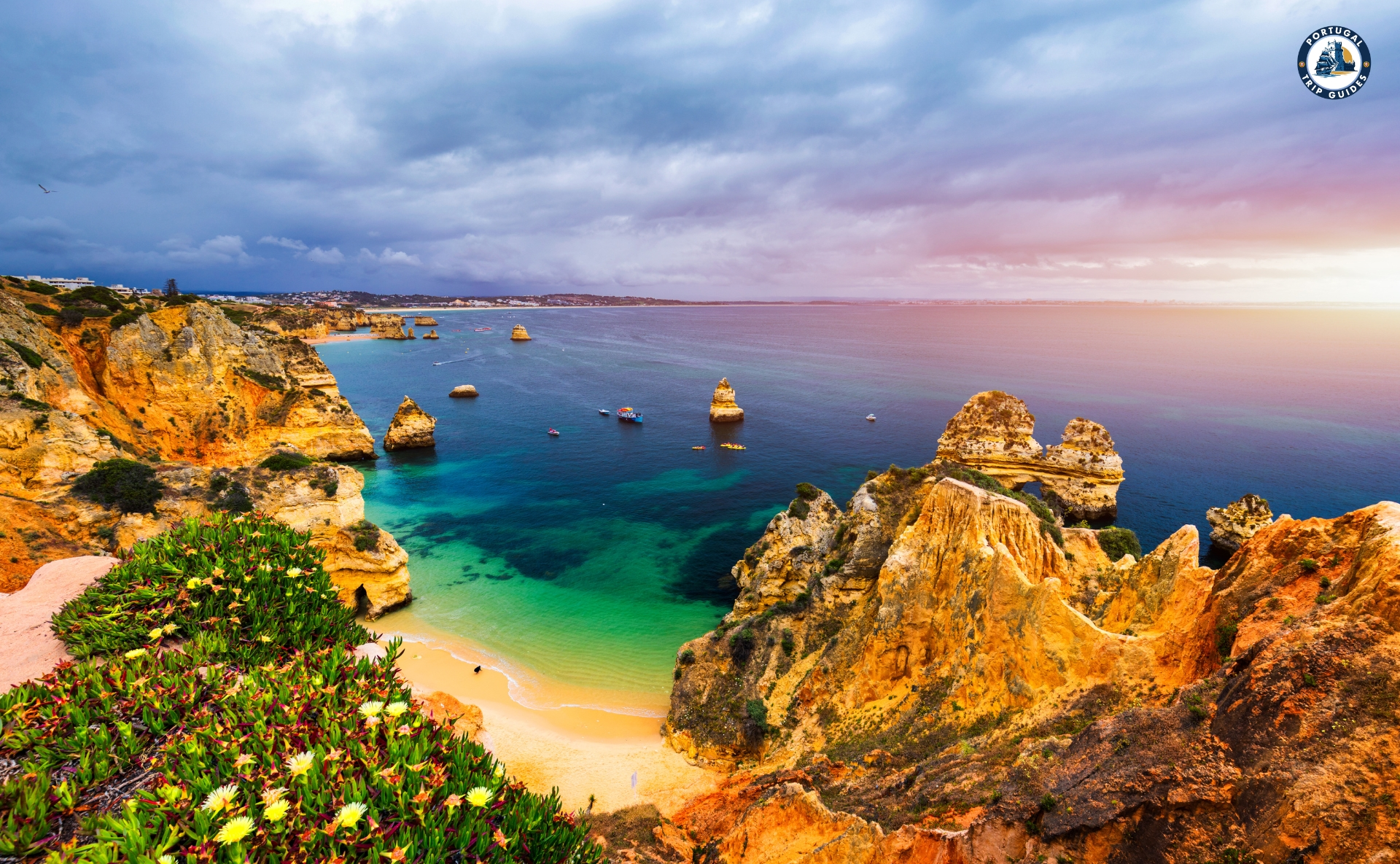 Golden beach and waves at Nazaré, Portugal – Discover Portugal's History and Live the Legend! | PORTUGALTRIPGUIDES